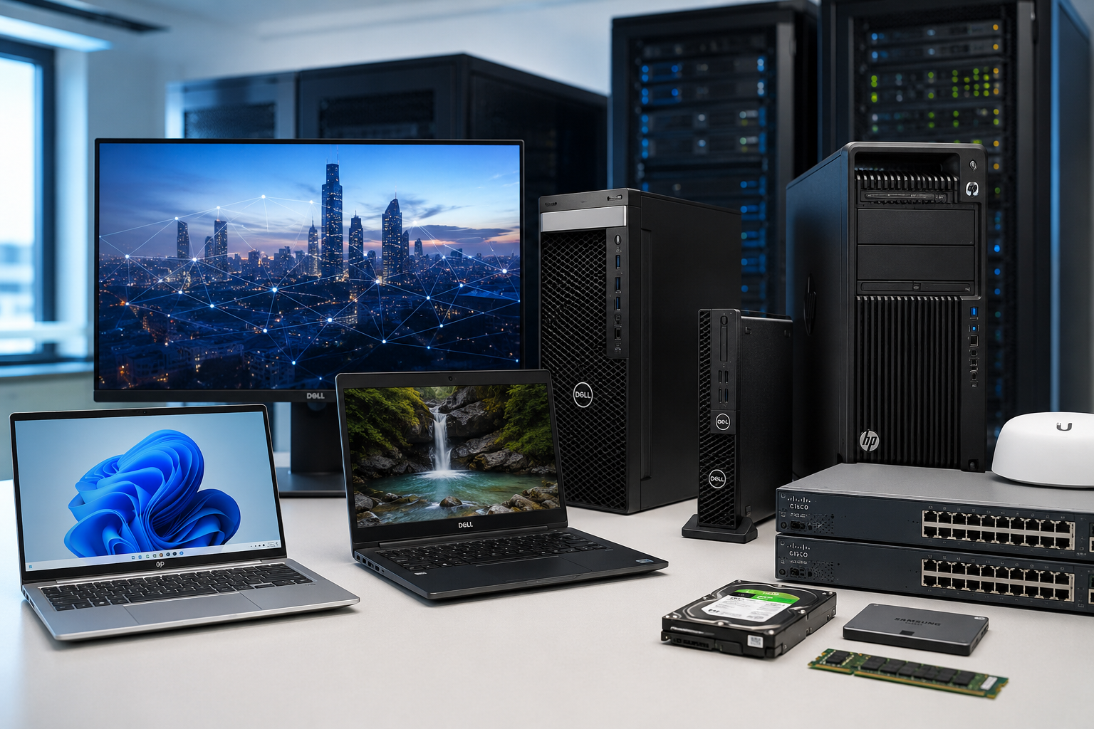 Echipamente IT recondiționate — laptopuri, desktopuri, componente
